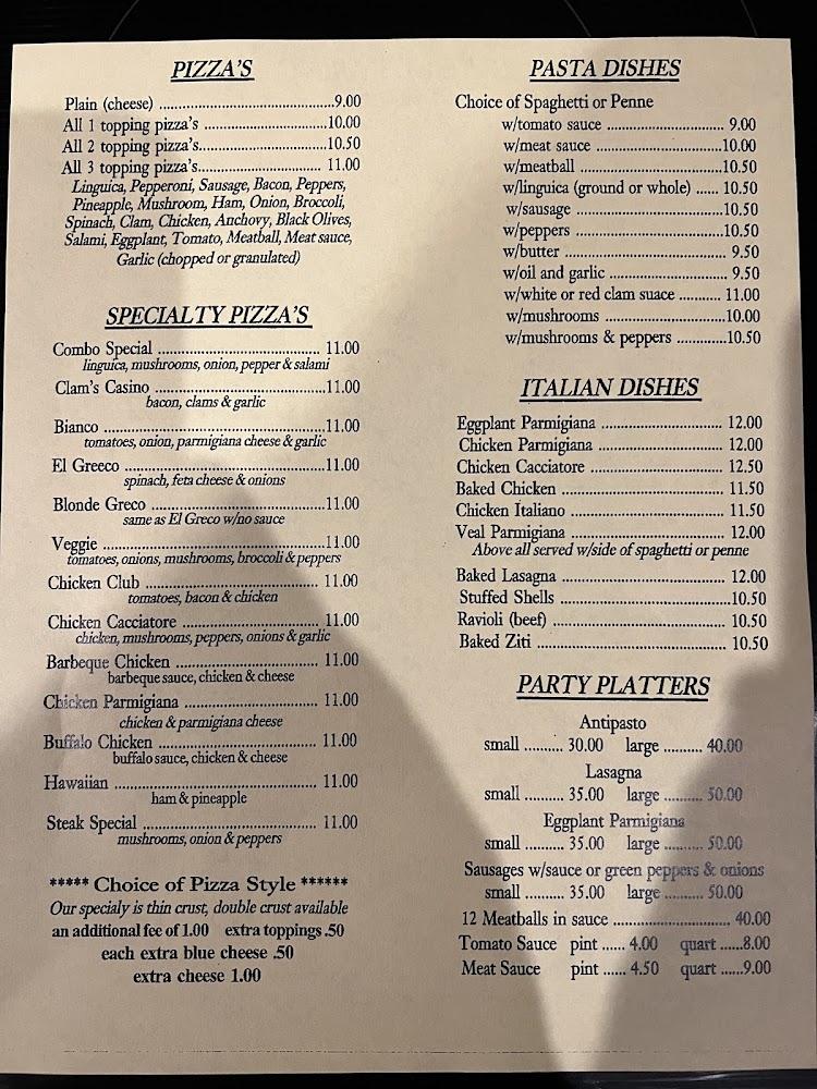 Ray's Pizza Menu image 2